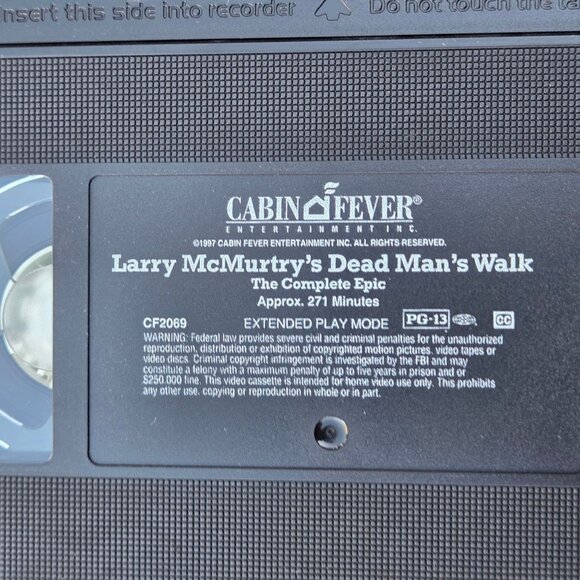 Larry McMurtrys Dead Mans Walk VHS The Complete Epic Uncut Version 1997 - Picture 4 of 10
